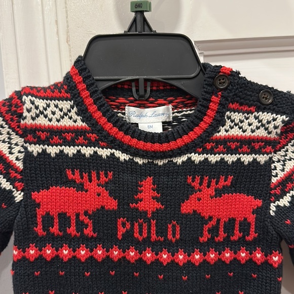 NWT  Ralph Lauren Reindeer Holiday Sweater - Picture 3 of 7